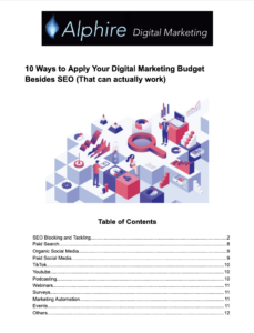 10 Ways to Apply Your Digital Marketing Budget Besides SEO (That can actually work)